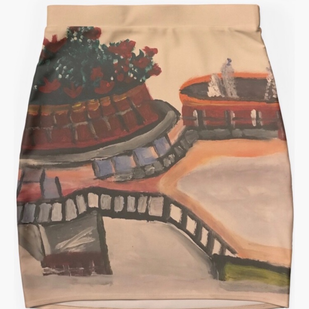 The Garden Women’s Mini Skirt(Custom Made)